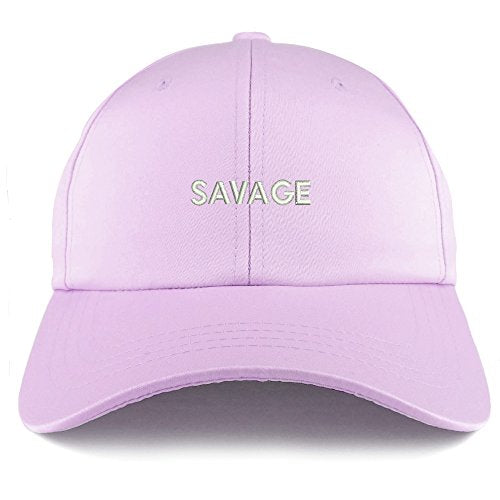 Trendy Apparel Shop Savage Embroidered Structured Satin Adjustable Cap