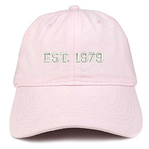 Trendy Apparel Shop EST 1979 Embroidered - 42nd Birthday Gift Soft Cotton Baseball Cap