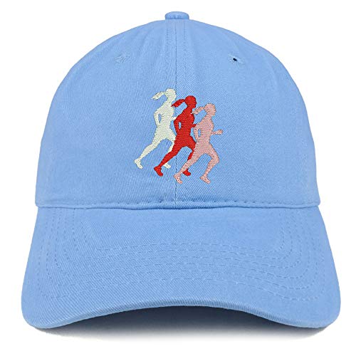 Trendy Apparel Shop Female Runner Embroidered Soft Crown 100% Brushed Cotton Cap