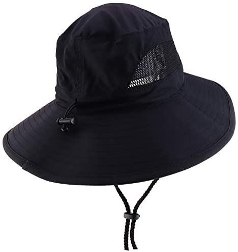 Trendy Apparel Shop XXL Oversized Summer Shade Wide Brim Mesh Bucket Hat