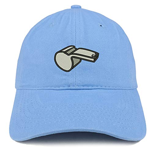 Trendy Apparel Shop Referee Whistle Blower Soft Crown 100% Brushed Cotton Cap