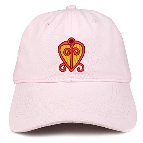 Trendy Apparel Shop Adinkra Power of Love Soft Crown 100% Brushed Cotton Cap
