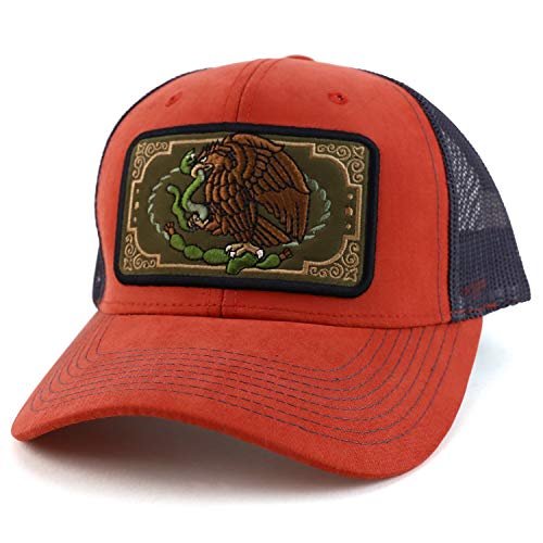 Trendy Apparel Shop Mexico Independence Eagle Snake Structured Mesh Back Cap