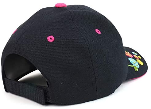 Trendy Apparel Shop Princess Flower Embroidered Structured Baseball Cap