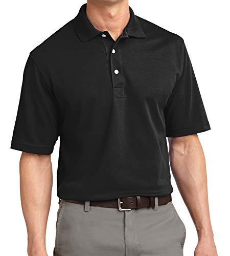 Trendy Apparel Shop Soft Breathable Fit Moisture-Wicking Quick Dry Men's Polo Big and Tall Shirt