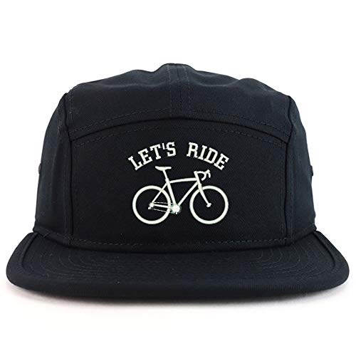 Trendy Apparel Shop Let's Ride Embroidered 5 Panel Racer Baseball Cap