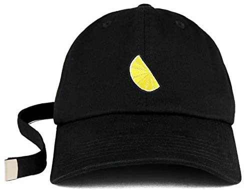 Trendy Apparel Shop Lemon Patch Unstructured Extra Long Strap Dad Hat