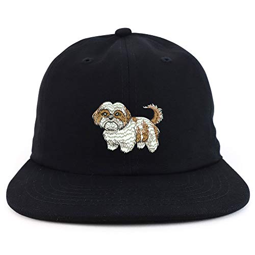 Trendy Apparel Shop Shih Tzu Embroidered Embroidered Low Profile Snapback Cap