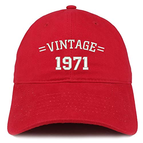 Trendy Apparel Shop Vintage 1971 50th Birthday Baseball Cap