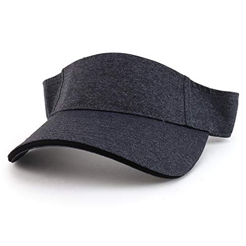 Trendy Apparel Shop Moisture Wicking Poly Jersey Sandwich Bill Sun Visor Cap