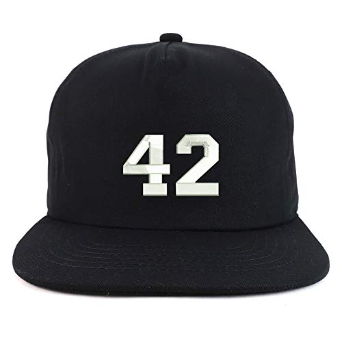 Trendy Apparel Shop Number 42 Collegiate Varsity Unstructured 5 Panel Cap