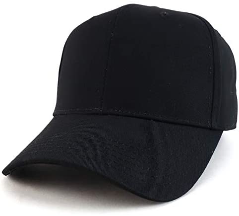 Trendy Apparel Shop High Profile Sturctured Plain Back Casual Baseball Cap