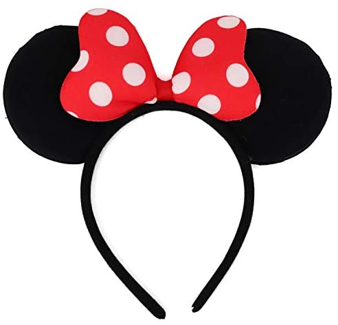 Trendy Apparel Shop Polka Dot Ribbon Ear Headband 2 Pack Set
