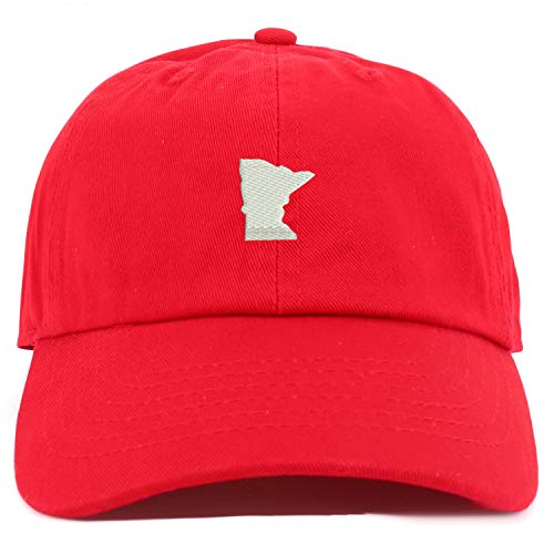 Trendy Apparel Shop Youth Minnesota State Adjustable Soft Crown Baseball Cap