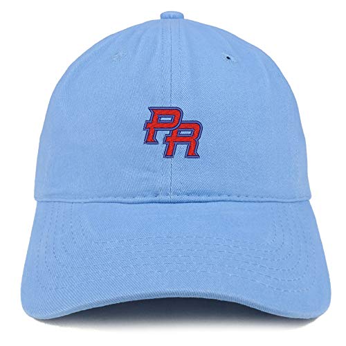 Trendy Apparel Shop Puerto Rico PR Small Embroidered Soft Crown 100% Brushed Cotton Cap