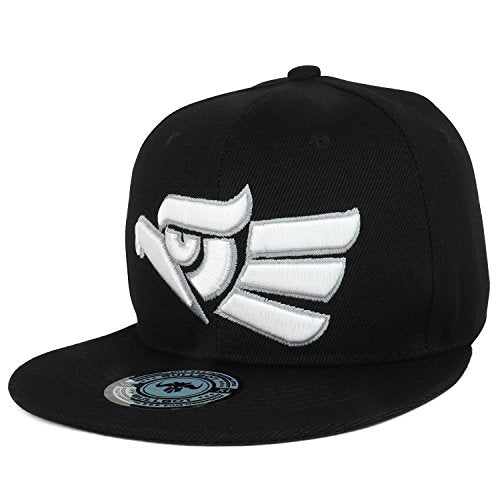 Trendy Apparel Shop Hecho En Mexico Eagle 3D Embroidered Fitted Flatbill Snapback Cap