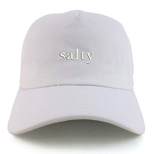 Trendy Apparel Shop Salty Embroidered Cotton Unstructured 5 Panel Baseball Cap
