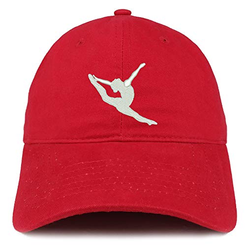Trendy Apparel Shop Gymnast Embroidered Soft Crown 100% Brushed Cotton Cap