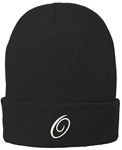 Trendy Apparel Shop Letter O Embroidered Winter Knitted Long Beanie