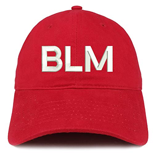 Trendy Apparel Shop BLM Embroidered Soft Crown 100% Brushed Cotton Cap