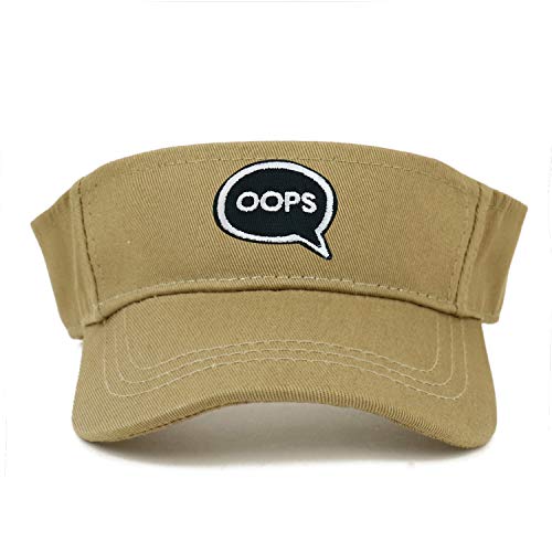 Trendy Apparel Shop Oops Patch Cotton Infant Summer Visor Cap