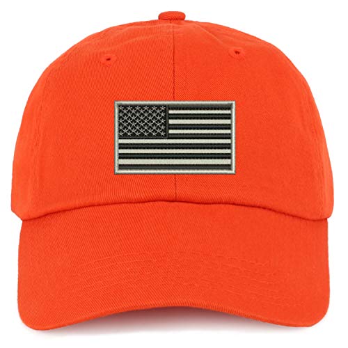 Trendy Apparel Shop Youth Grey American Flag Unstructured Cotton Baseball Cap
