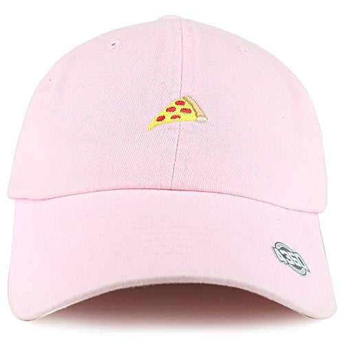 Trendy Apparel Shop Pizza Fastfood Embroidered Washed Cotton Unstructured Dad Hat
