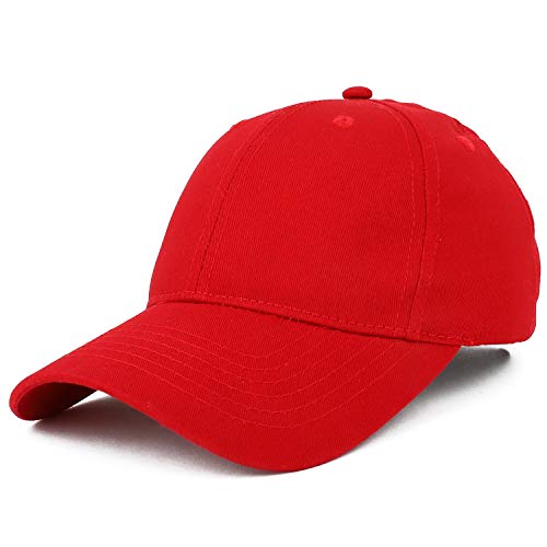 Trendy Apparel Shop Small Fit Plain Cotton Twill Kid's Youth Size Baseball Cap