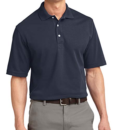 Trendy Apparel Shop Soft Breathable Fit Moisture-Wicking Quick Dry Men's Polo Big and Tall Shirt