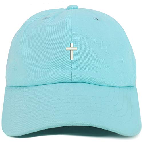 Trendy Apparel Shop Youth Cross Adjustable Soft Crown Baseball Cap