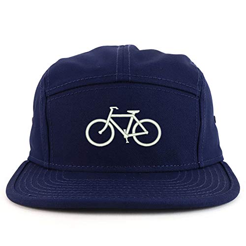Trendy Apparel Shop Love to Bicycle Embroidered 5 Panel Racer Baseball Cap