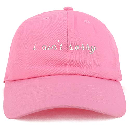 Trendy Apparel Shop Youth I Ain't Sorry Adjustable Soft Crown Baseball Cap