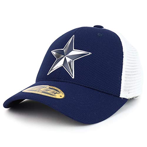 Trendy Apparel Shop High Frequency Lone Star Stretch Fitted Mesh Trucker Cap