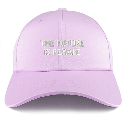 Trendy Apparel Shop The Future is Female Embroidered Structured Satin Adjustable Cap