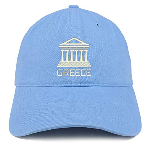 Trendy Apparel Shop Greece Embroidered Soft Crown 100% Brushed Cotton Cap