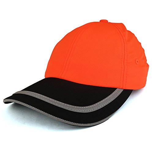Trendy Apparel Shop Reflective Stripes High Enhanced Visibility Unstructured Safety Cap