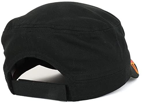 Trendy Apparel Shop Hope Leukemia Cancer Awareness Orange Ribbon Embroidered Flat Top Cap