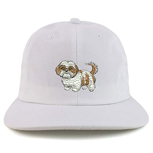 Trendy Apparel Shop Shih Tzu Embroidered Embroidered Low Profile Snapback Cap