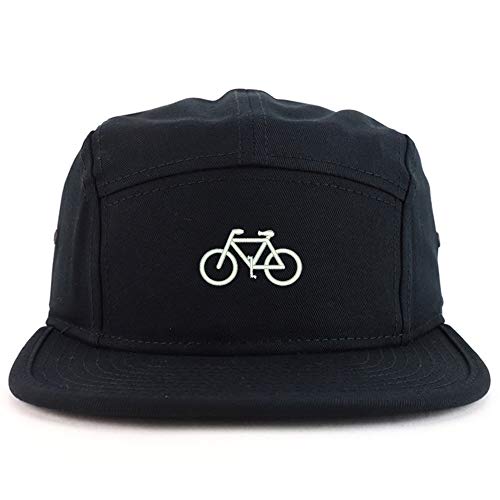 Trendy Apparel Shop Mini Bicycle Embroidered 5 Panel Racer Baseball Cap