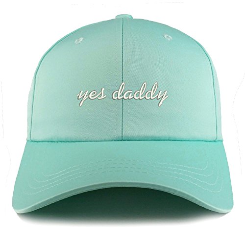 Trendy Apparel Shop Yes Daddy Embroidered Structured Satin Adjustable Cap
