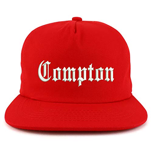Trendy Apparel Shop Compton City Old English Unstructured 5 Panel Flatbill Cap