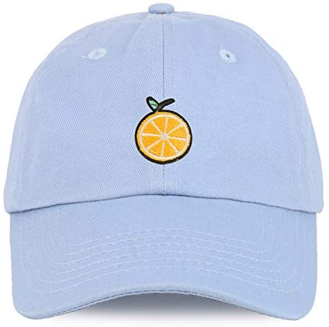 Trendy Apparel Shop Orange Patch Youth Small Fit Unstructured Cotton Baseball Cap
