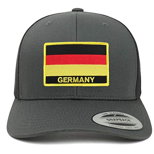 Trendy Apparel Shop Germany Flag Patch Retro Trucker Mesh Cap