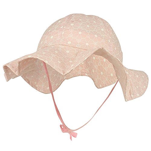 Trendy Apparel Shop Floral Pattern Printed Infant Bucket Hat with Chin Strap
