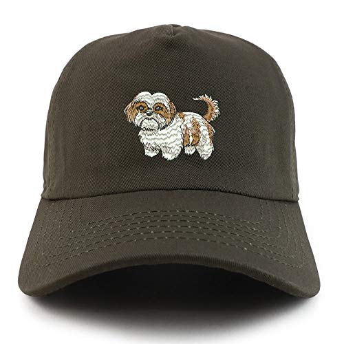 Trendy Apparel Shop Shih Tzu Unstructured 5 Panel Dad Baseball Cap