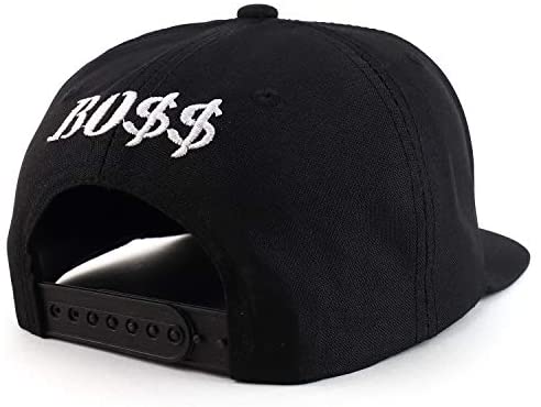 Trendy Apparel Shop Boss 3D Embroidered Two-Tone Flatbill Snapback Baseball Cap