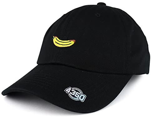Trendy Apparel Shop Banana Fruit Embroidered Unstructured Cotton Dad Hat