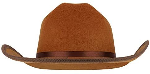 Trendy Apparel Shop Youth Kid's Cowboy Cowgirl Flet Hat with Paisley Bandana