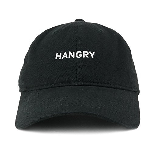 Trendy Apparel Shop Hangry Embroidered 100% Cotton Adjustable Cap