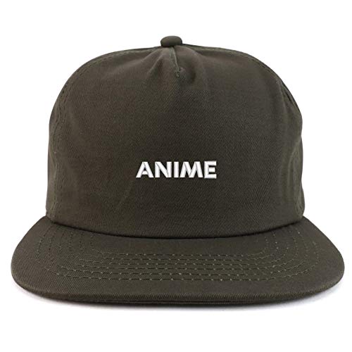 Trendy Apparel Shop Anime Cotton Unstructured Flatbill Snapback Cap
